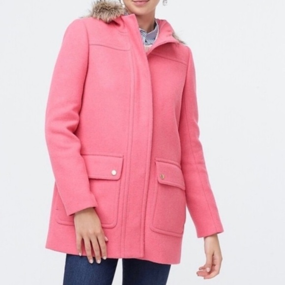 J. Crew Pink Vail Parka Coat - Picture 2 of 14